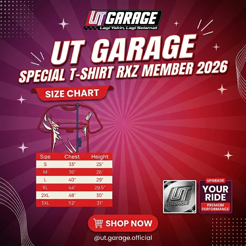 UT GARAGE SPECIAL T-SHIRT RXZ MEMBER 2026 SIZE M/L
